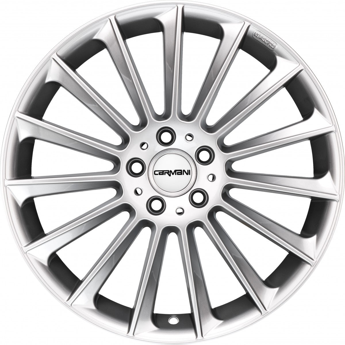 Carmani 17 Fritz white silver 9x18 ET35 - LK5/112 ML66.6