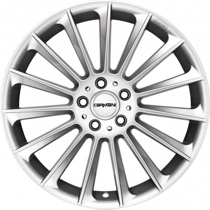 Carmani 17 Fritz white silver 9x18 ET35 - LK5/112 ML66.6