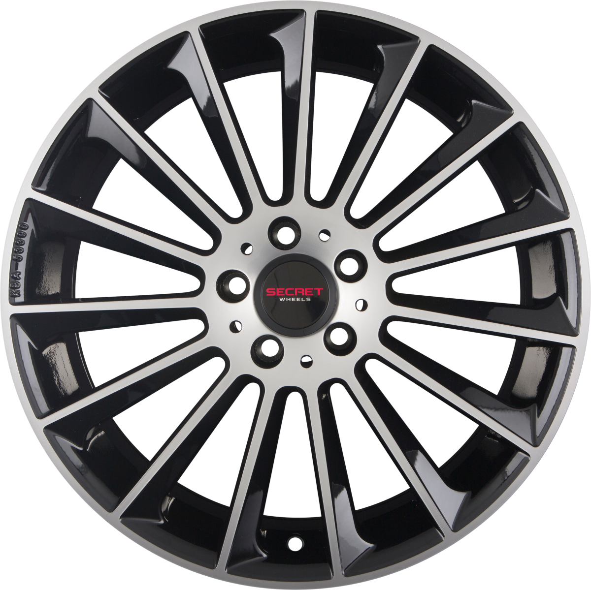 Secret Wheels SW1 Black Polished Alufelge 9x18 Zoll ET35 LK 5x112 ML66.6