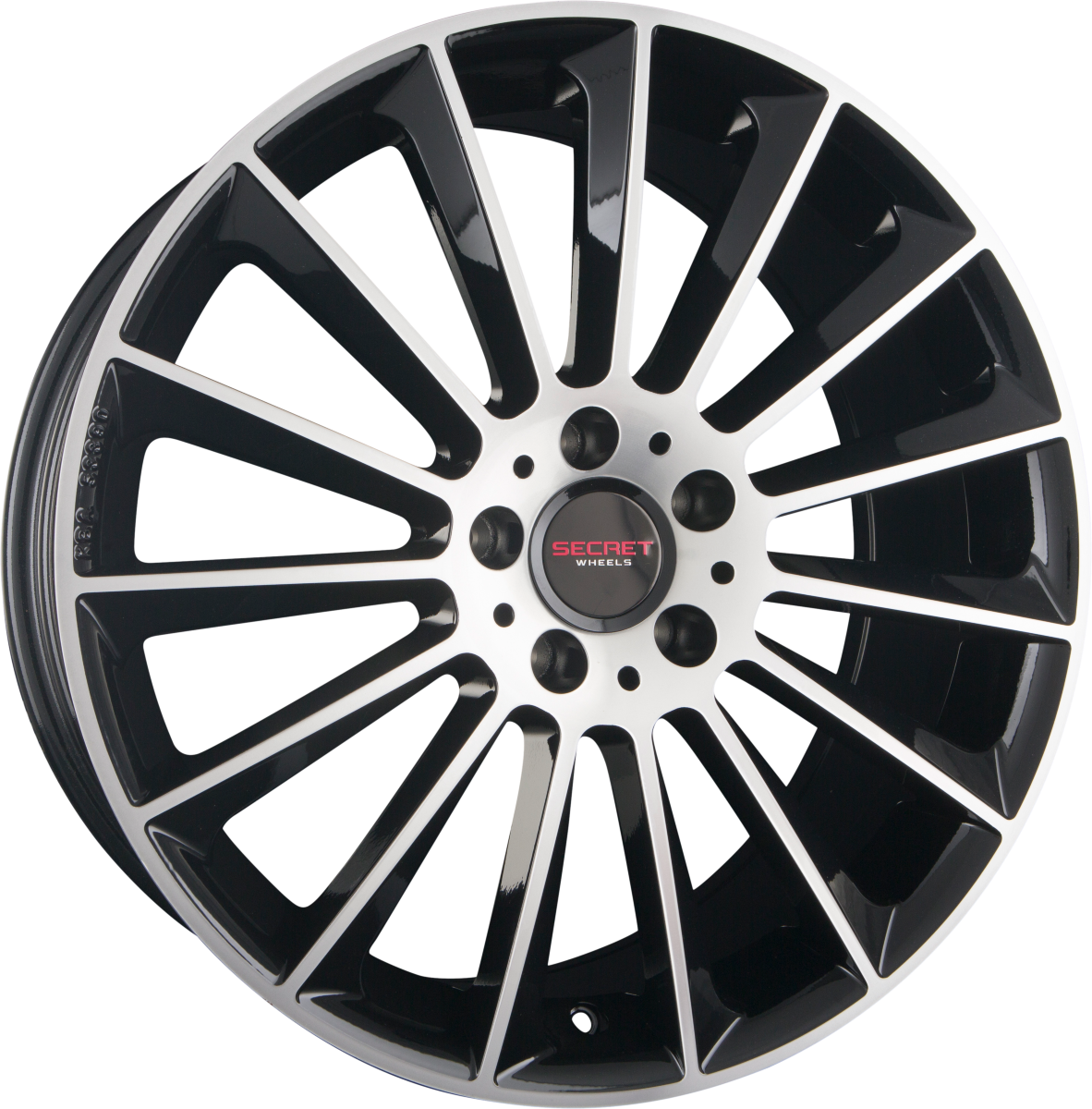Secret Wheels SW1 Black Polished Alufelge 9x18 Zoll ET35 LK 5x112 ML66.6 – Bild 2
