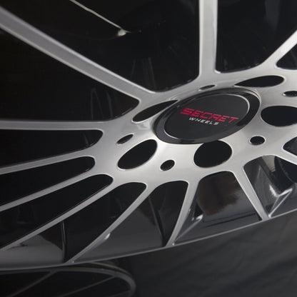 Secret Wheels SW1 Black Polished Alufelge 9x18 Zoll ET35 LK 5x112 ML66.6 – Bild 3