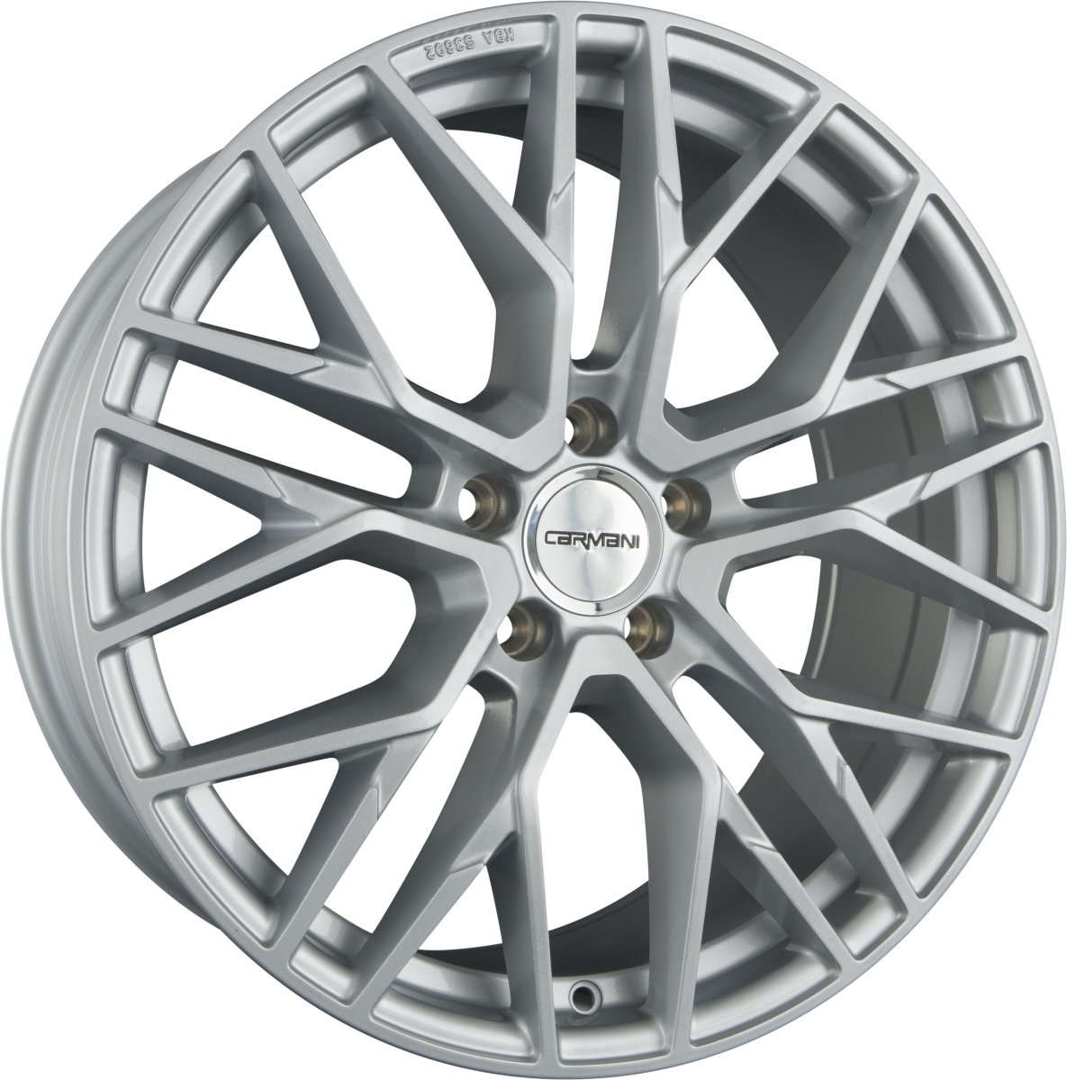 Carmani 20 Ludwig white silver Alufelge 6.5x16 Zoll ET45 LK 5x108 ML72.6 – Bild 5