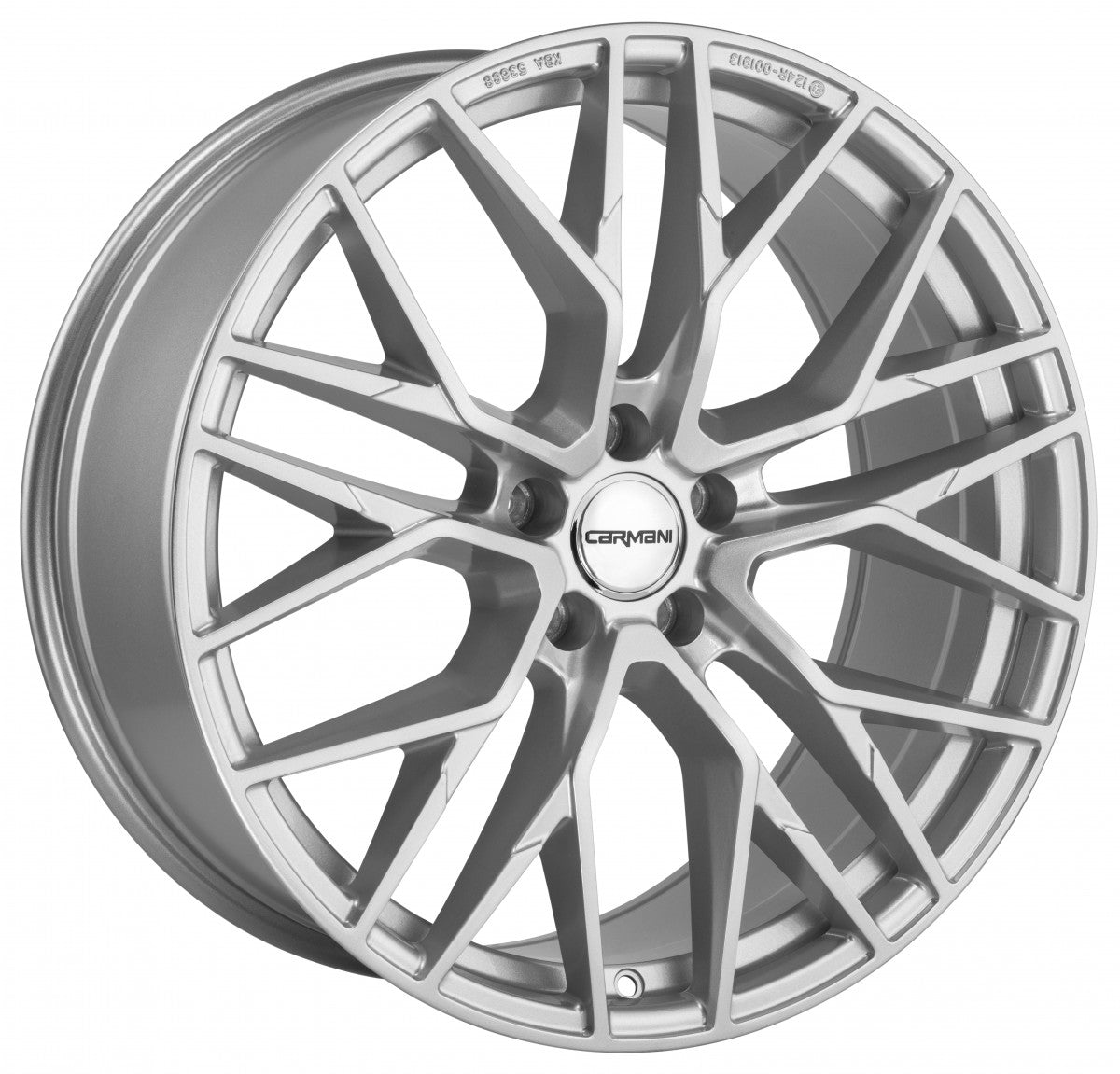 Carmani 20 Ludwig white silver Alufelge 8x18 Zoll ET35 LK 5x120 ML72.6