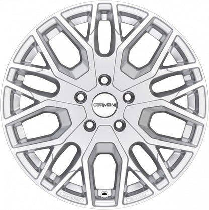 Carmani 20 Ludwig HL white silver Alufelge 7.5x18 Zoll ET51 LK 5x112 ML66.6 – Bild 2
