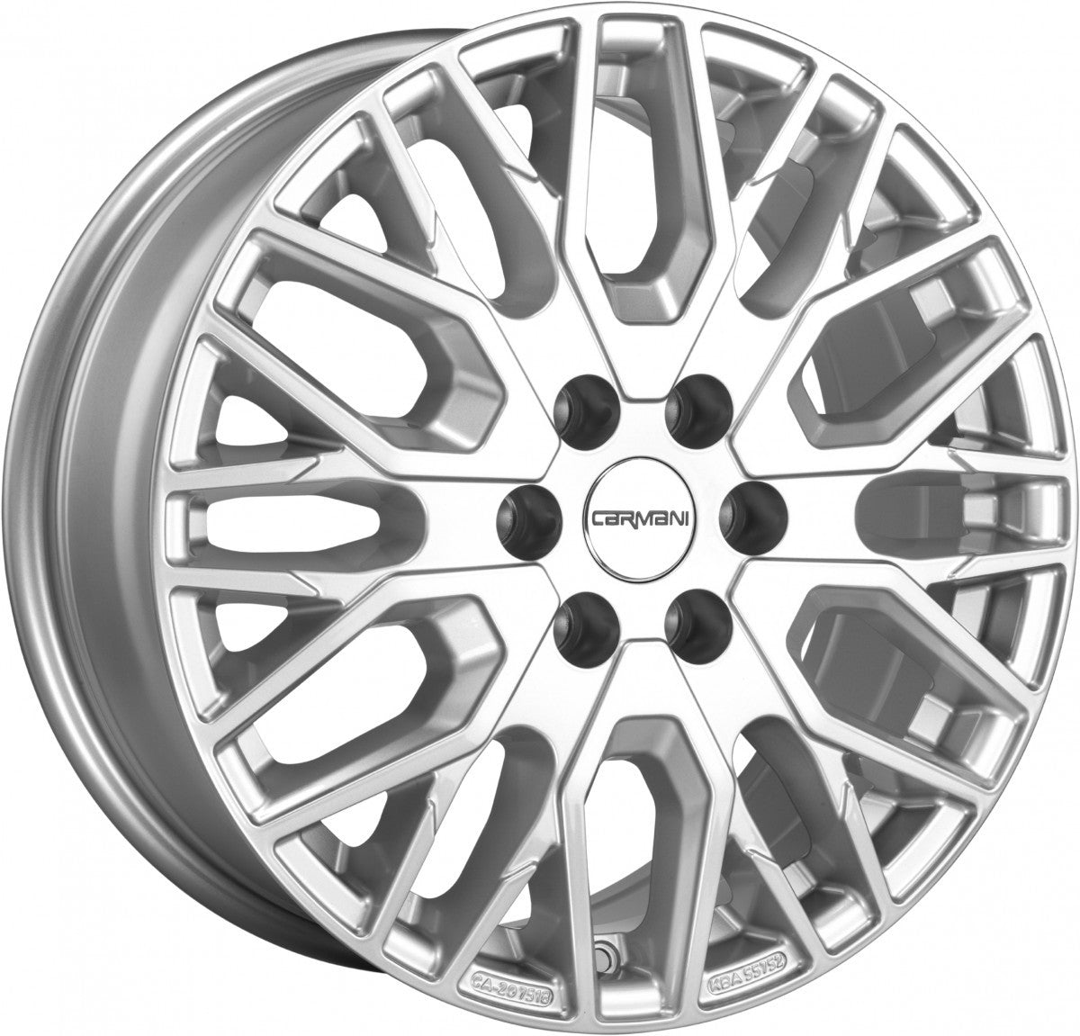 Carmani 20 Ludwig HL white silver Alufelge 7.5x18 Zoll ET51 LK 5x112 ML66.6 – Bild 3