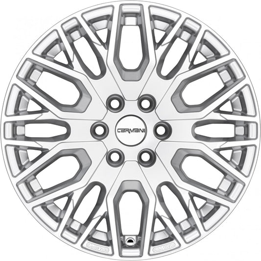 Carmani 20 Ludwig HL white silver 7.5x18 ET40 - LK5/114.3 ML72.6