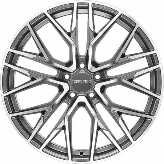 Carmani 20 Ludwig hyper gun polish Alufelge 7.5x17 Zoll ET35 LK 5x112 ML66.6