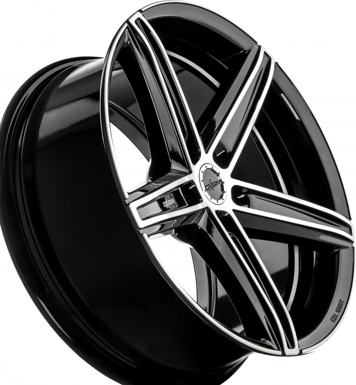 Oxigin 18_E Concave Evolution black full polish 8.5x19 ET35 - LK5/114.3 ML72.6
