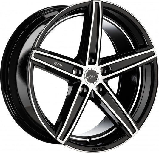 Oxigin 18_E Concave Evolution black full polish 10x20 ET45 - LK5/120 ML72.6