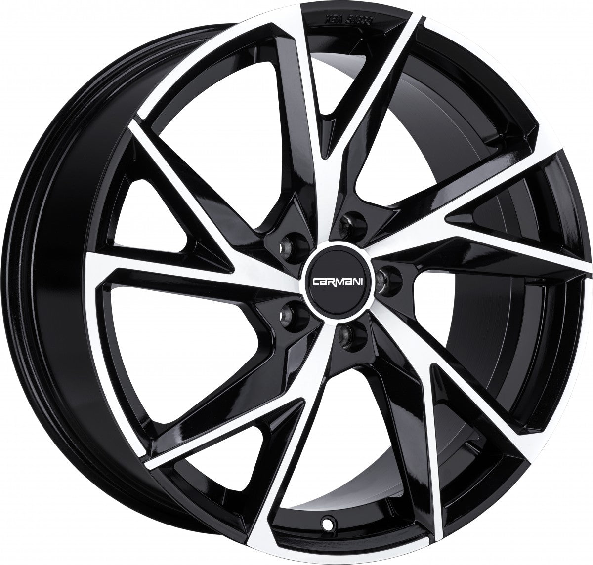 Carmani 23 Rudi black polish 9x21 ET38 - LK5/108 ML72.6