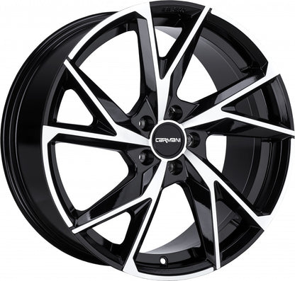 Carmani 23 Rudi black polish 9x21 ET38 - LK5/108 ML72.6