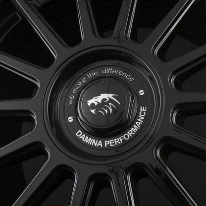 Damina Performance DM09 Black Painted Alufelge 8x18 Zoll ET45 LK 5x112 ML72.6 – Bild 4