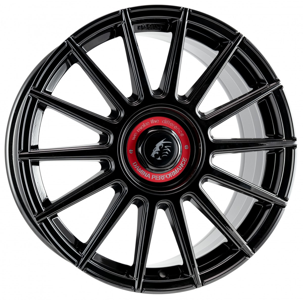 Damina Performance DM09 black - Inlay red 8x18 ET35 - LK5/112 ML72.6