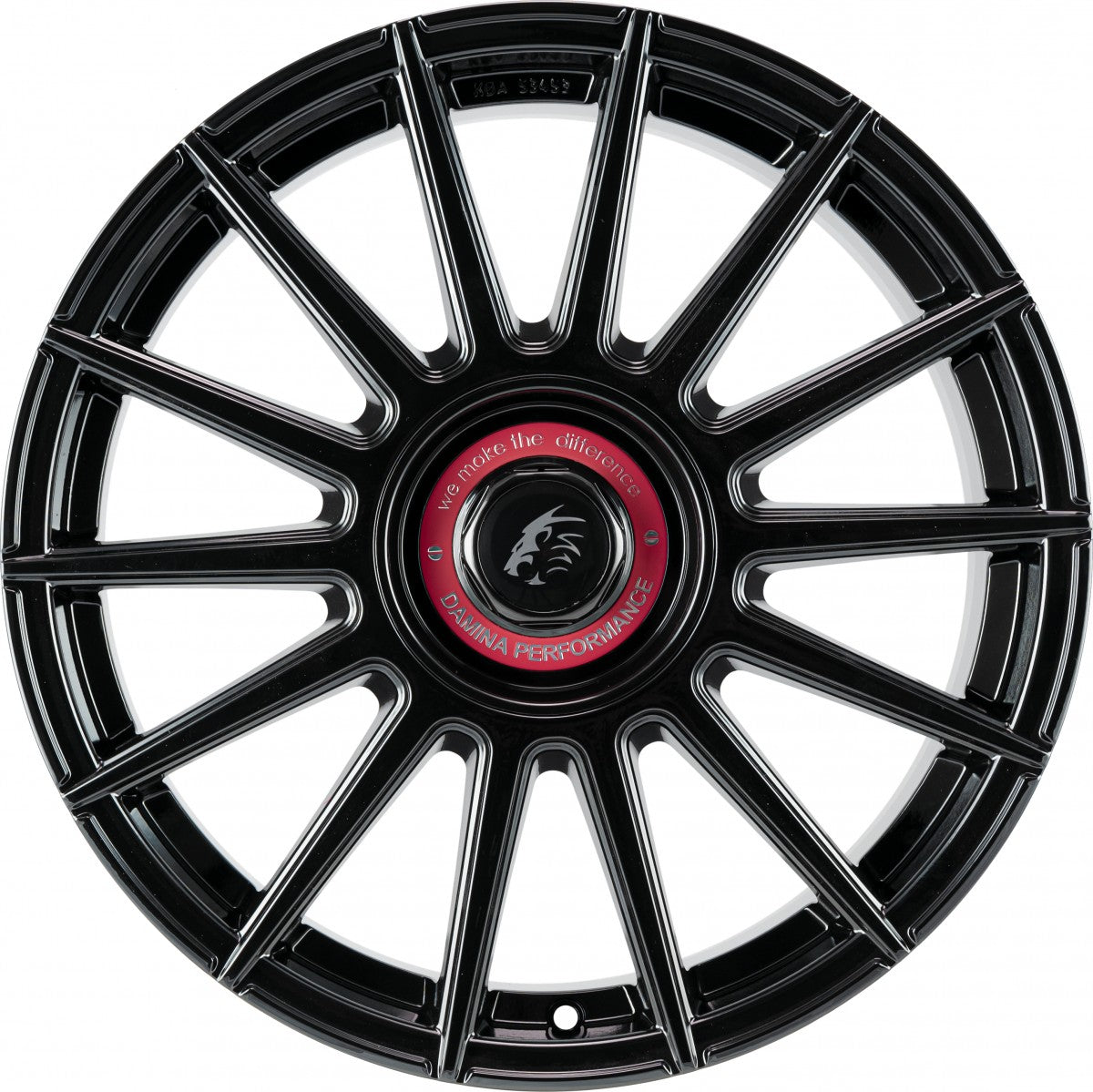 Damina Performance DM09 black - Inlay red 8.5x19 ET35 - LK5/112 ML72.6