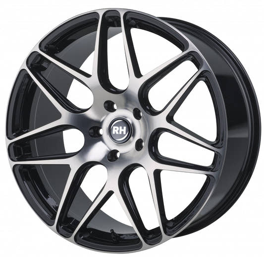 RH Alurad RB11 schwarz voll poliert 11x21 ET66 - LK5/130 ML71.6