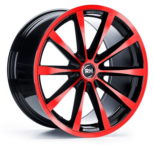 RH Alurad GT color polished - red 10.5x21 ET56 - LK5/114.3 ML72.6