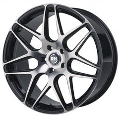 RH Alurad RB11 schwarz voll poliert Alufelge 10.5x20 Zoll ET50 LK 5x112 ML72.6