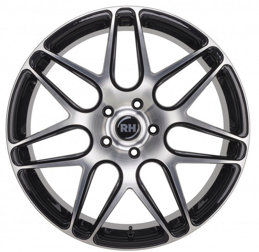 RH Alurad RB11 schwarz voll poliert 10.5x20 ET50 - LK5/120 ML74.1