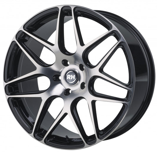 RH Alurad RB11 schwarz voll poliert 12x20 ET48 - LK5/130 ML71.6