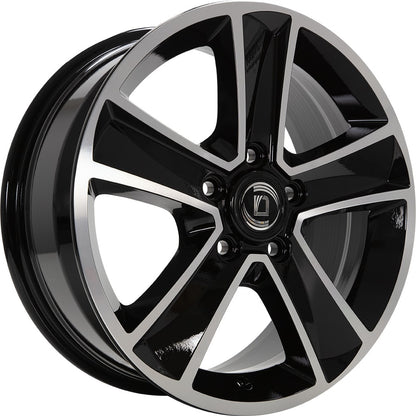 Arcasting Mammut nero machined 7x17 ET45 - LK5/112 ML66.6