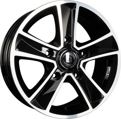 Arcasting Mammut nero machined Alufelge 7x17 Zoll ET45 LK 5x114.3 ML66.1 – Bild 4