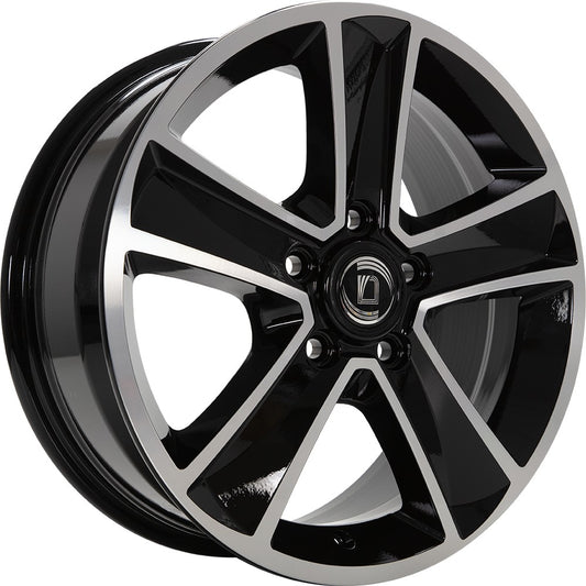 Arcasting Mammut nero machined 7x16 ET42 - LK5/108 ML65.1