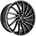 Diewe Briosa nero machined Alufelge 8x18 Zoll ET50 LK 5x114.3 ML64.1