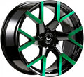 Barracuda Tzunamee EVO black gloss flashgreen Alufelge 8.5x19 Zoll ET43 LK 5x112 ML73.1