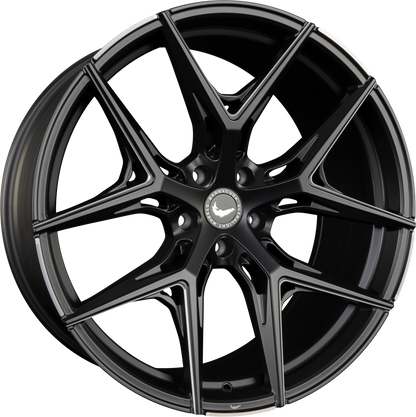 Barracuda Razzer mattblack PureSports gefräst Alufelge 8.5x19 Zoll ET33 LK 5x112 ML73.1 – Bild 7