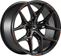 Barracuda Razzer mattblack copper PureSports gefräst Alufelge 9.5x21 Zoll ET27 LK 5x112 ML73.1