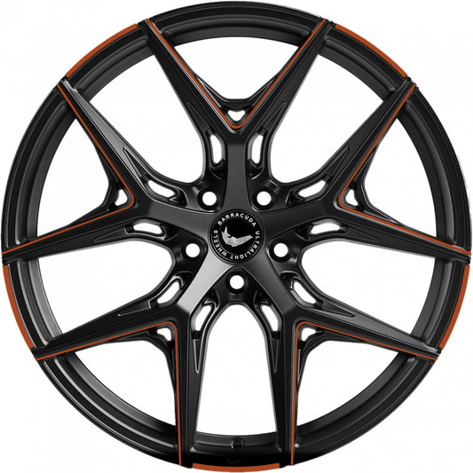 Barracuda Razzer mattblack copper PureSports gefräst 9.5x21 ET27 - LK5/112 ML73.1