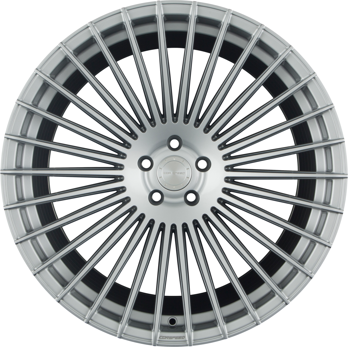 Corspeed Atmos silver Alufelge 9.5x21 Zoll ET35 LK 5x112 ML73.1 – Bild 4