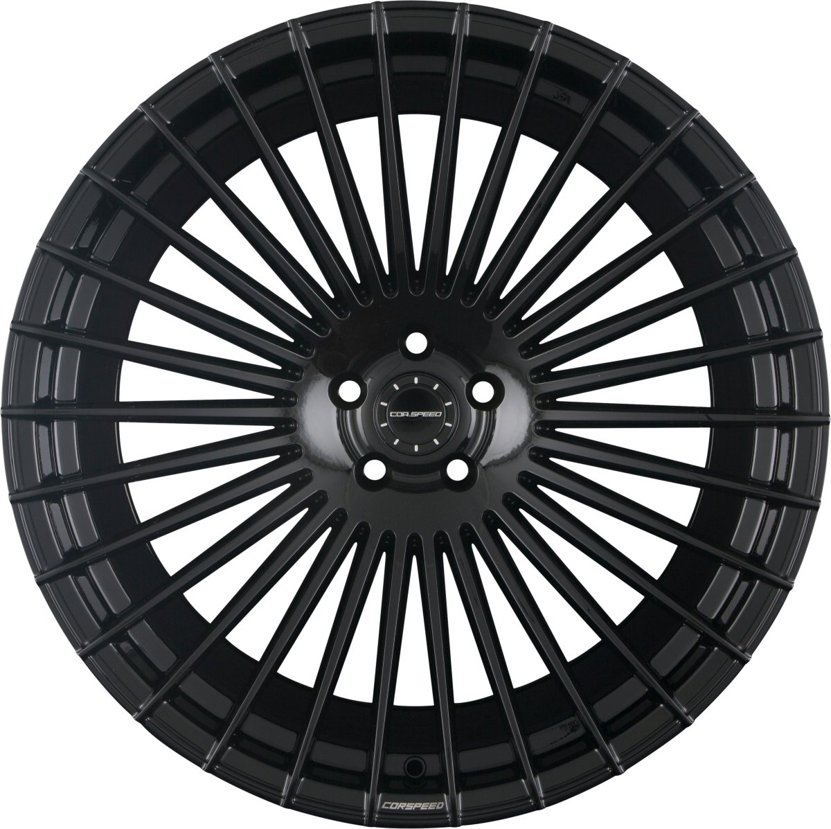 Corspeed Atmos higloss-black Alufelge 9.5x21 Zoll ET25 LK 5x112 ML73.1 – Bild 4