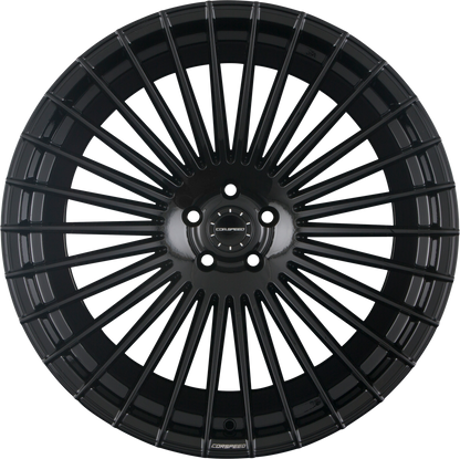 Corspeed Atmos higloss-black Alufelge 9.5x21 Zoll ET25 LK 5x112 ML73.1 – Bild 4
