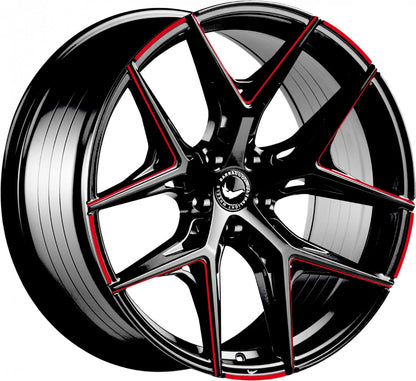 Barracuda Razzer flash red PureSports gefräst 10x20 ET40 - LK5/114.3 ML73.1