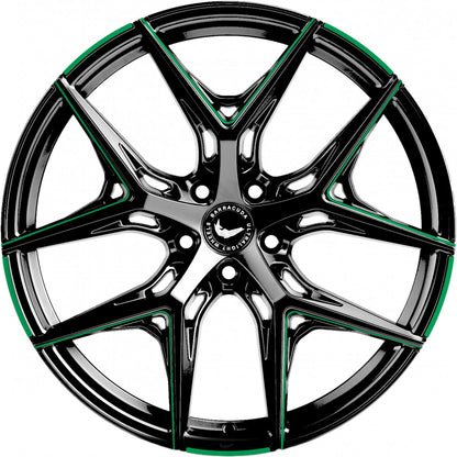 Barracuda Razzer flash green PureSports gefräst 10x20 ET30 - LK5/112 ML73.1