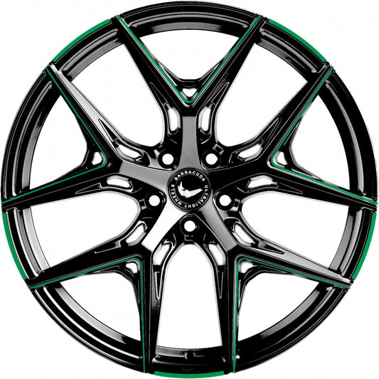 Barracuda Razzer flash green PureSports gefräst 10x20 ET30 - LK5/112 ML73.1