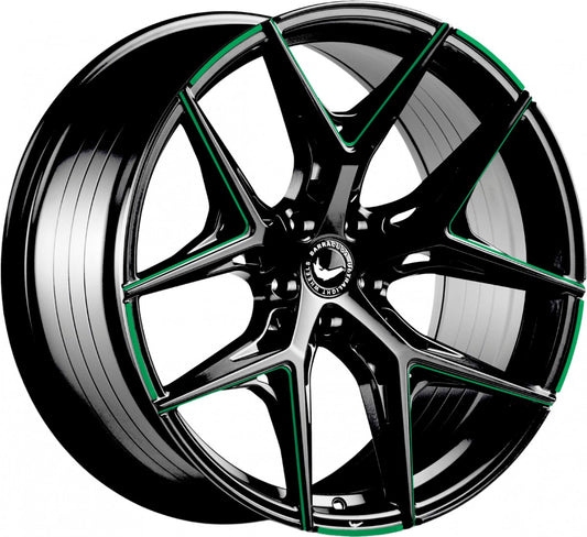 Barracuda Razzer flash green PureSports gefräst 10x20 ET35 - LK5/112 ML73.1