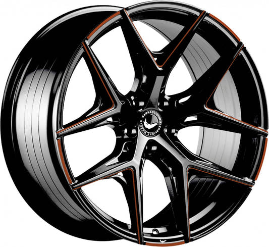 Barracuda Razzer flash copper PureSports gefräst Alufelge 8.5x20 Zoll ET40 LK 5x114.3 ML73.1