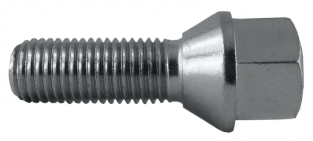 Jania Radschraube Kegelbund 60° M12x1,5x35 SW17 silber 20 Stk.