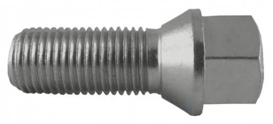 Jania Radschraube Kegelbund 60° M14x1,5x50 SW17 silber 20 Stk.