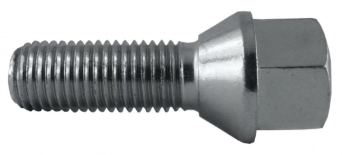 Jania Radschraube Kegelbund 60° M12x1,25x50 SW17 silber 20 Stk.