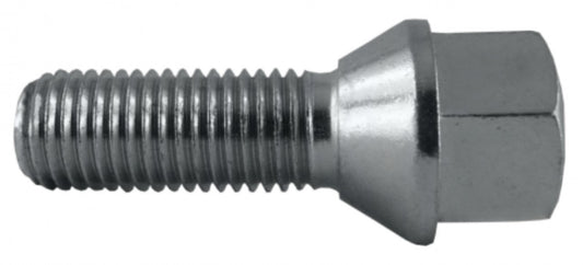 Jania Radschraube Kegelbund 60° M12x1,25x50 SW17 silber 20 Stk.