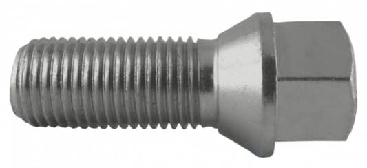 Jania Radschraube Kegelbund 60° M14x1,25x43 SW17 silber 20 Stk.