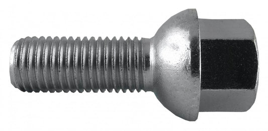 Jania Radschraube Kugelbund R12 M12x1,5x28 SW17 silber 20 Stk.