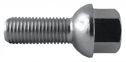 Jania Radschraube Kugelbund R12 M12x1,5x35 SW17 silber 20 Stk.