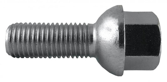 Jania Radschraube Kugelbund R12 M12x1,5x35 SW17 silber 20 Stk.