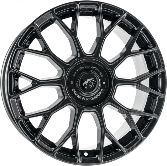 Damina Performance DM10 black - Inlay black 8.5x19 ET45 - LK5/112 ML72.6