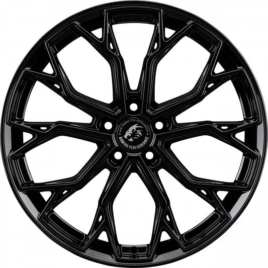 Damina Performance DM18 black painted Alufelge 8.5x19 Zoll ET35 LK 5x112 ML66.6