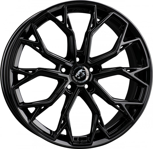 Damina Performance DM18 black painted 8.5x19 ET35 - LK5/120 ML72.6
